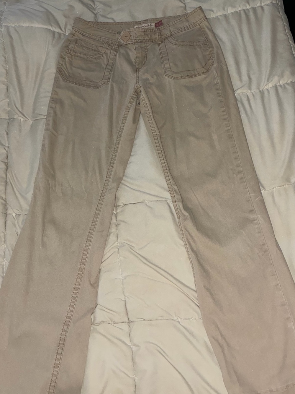 Y2K Aeropostale Beige Flare Jeans
